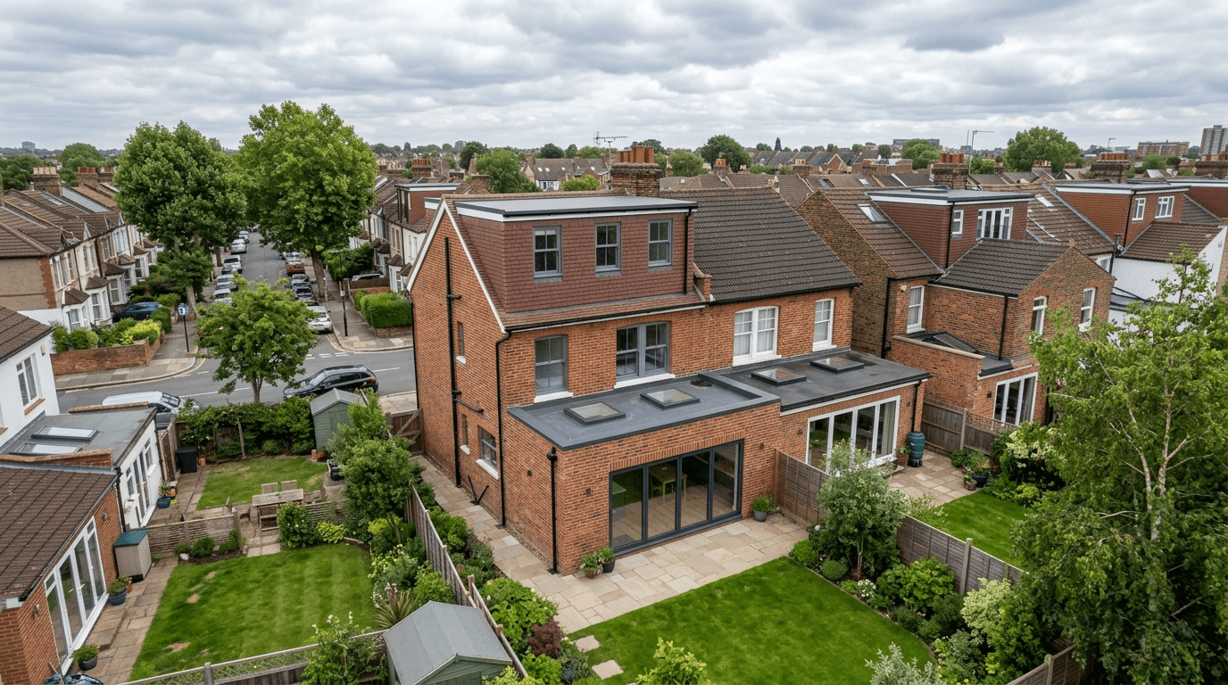 Kitchen extension project in West London